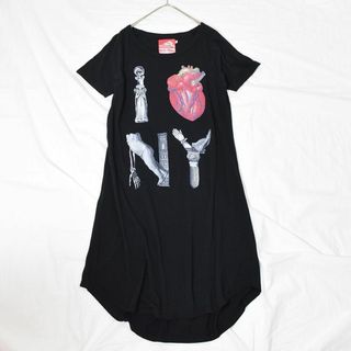 ケイキィー(Keikiii)のケイキィー keikiii アート 芸術 心臓 I♡NY Tシャツワンピース(ひざ丈ワンピース)