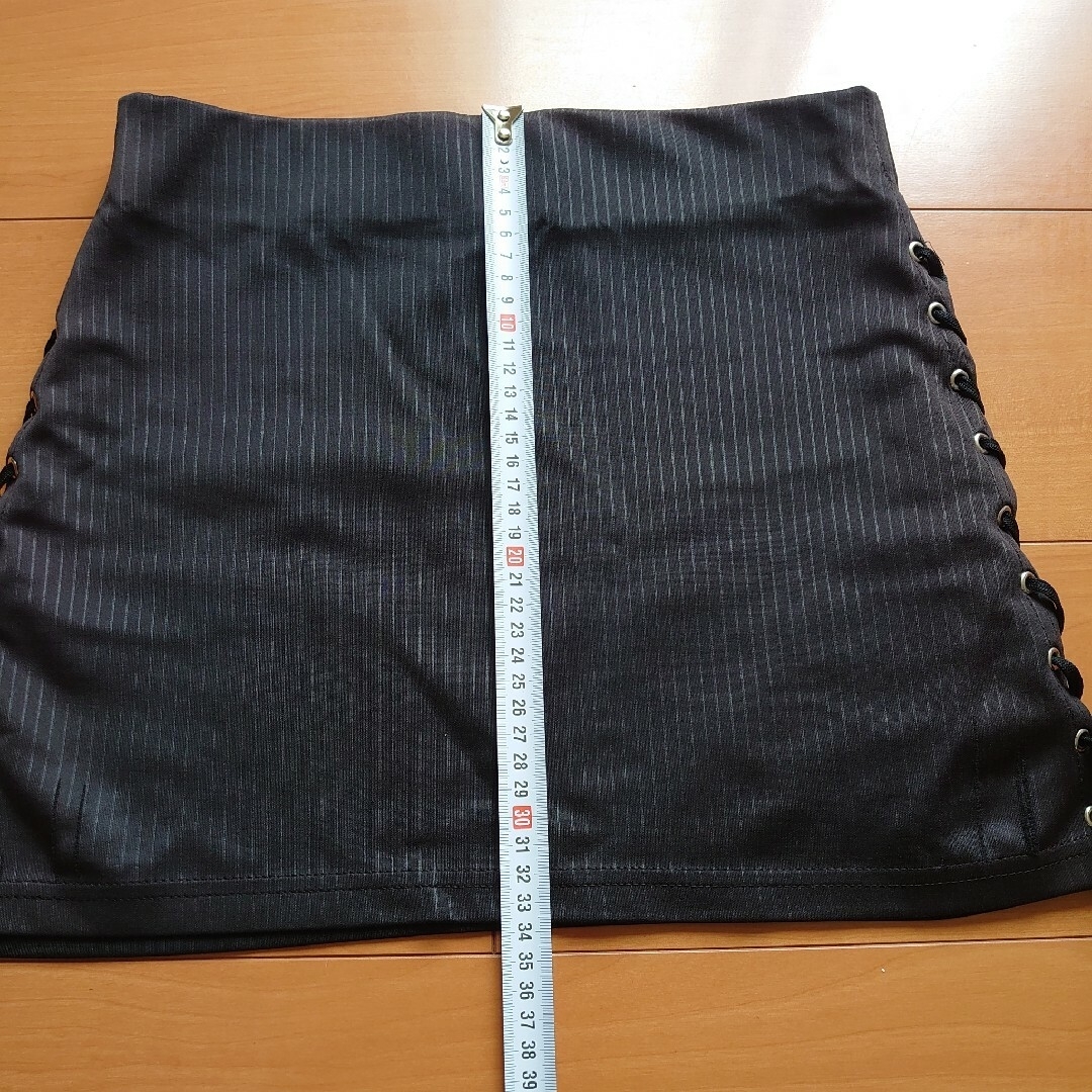 No.292 サイドスリット 編み上げ ミニスカート 難あり レディースのスカート(ミニスカート)の商品写真