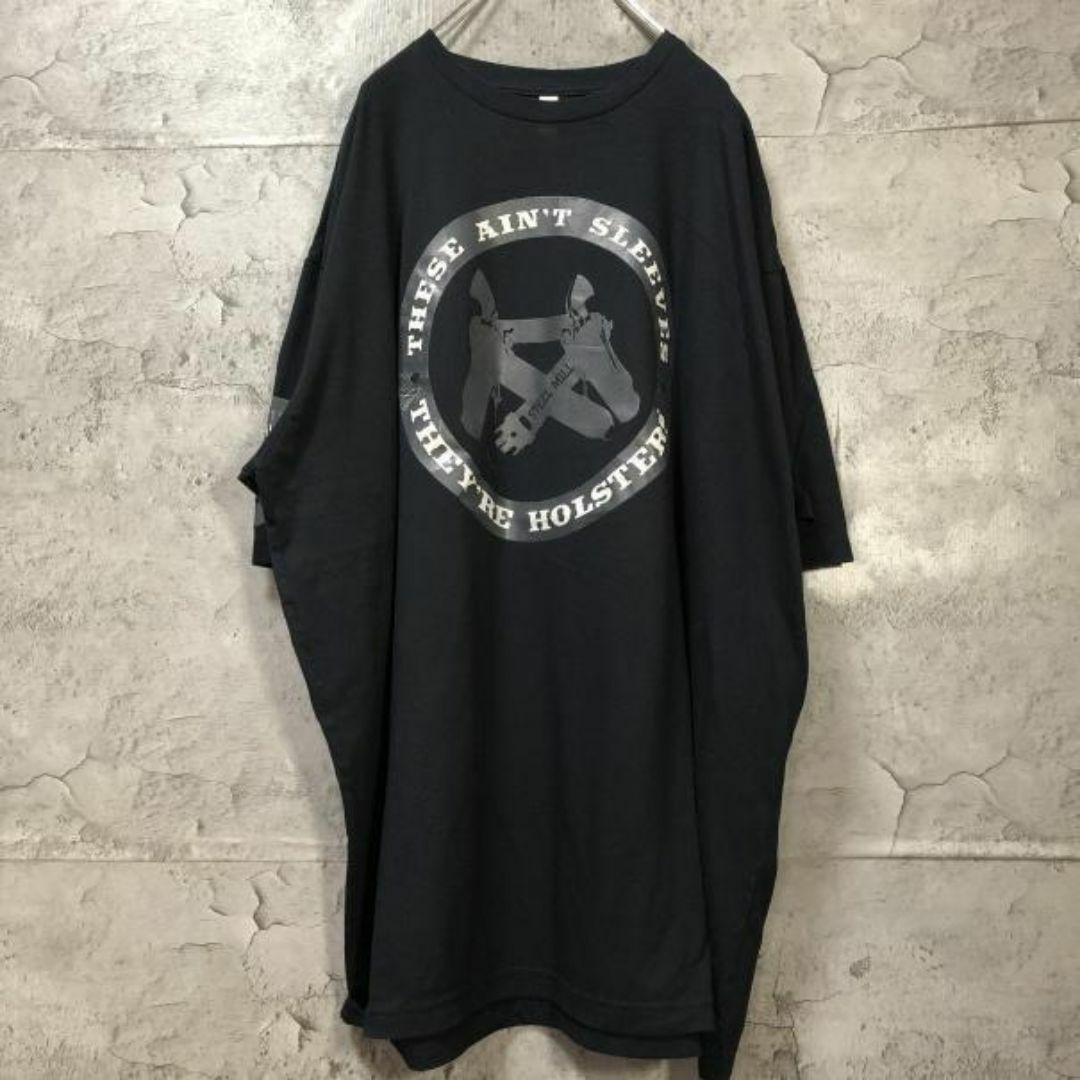 STEEL MILL 拳銃 USA輸入 ロック系 ビックサイズ Tシャツ メンズのトップス(Tシャツ/カットソー(半袖/袖なし))の商品写真