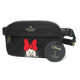 ケイトスペードニューヨーク(kate spade new york)の【新品】ケイトスペード バッグ ショルダーバッグ kate spade × Disney ディズニー ミニー ミニーマウス リボン ベルトバッグ ウエストポーチ KG590 001(ブラック×マルチカラー) アウトレット レディース Disney X Kate Spade NEW YORK BELT BAG Minnie Mouse(ショルダーバッグ)