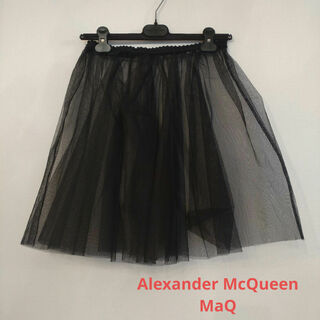 アレキサンダーマックイーン(Alexander McQueen)のAlexander McQueen（MaQ）ペチコート　黒チュール(ミニスカート)
