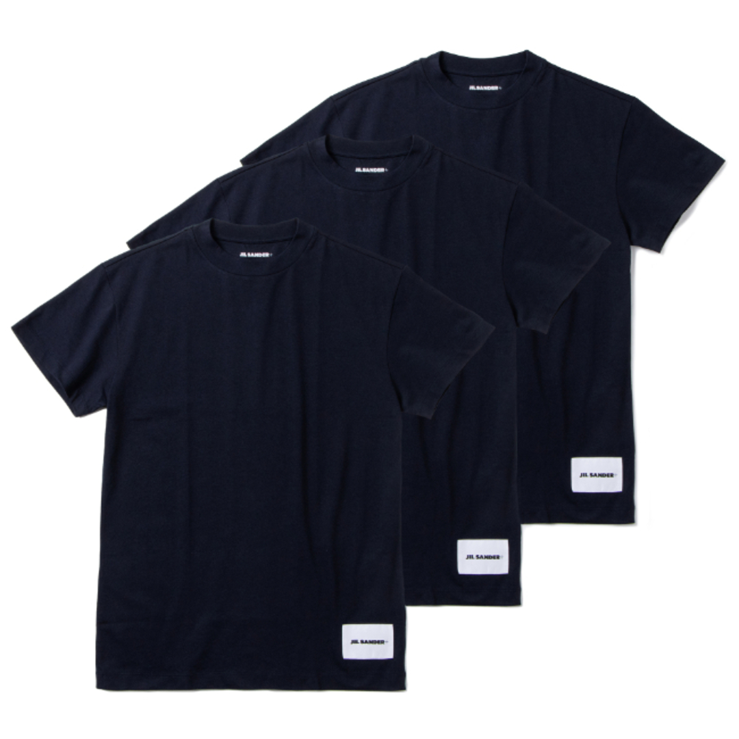 Jil Sander(ジルサンダー)のジルサンダー/JIL SANDER シャツ アパレル メンズ T-SHIRT CN SS 3 PACK Tシャツ/カットソー DARK BLUE J47GC0001-J45048-402 _0410ff メンズのトップス(Tシャツ/カットソー(半袖/袖なし))の商品写真