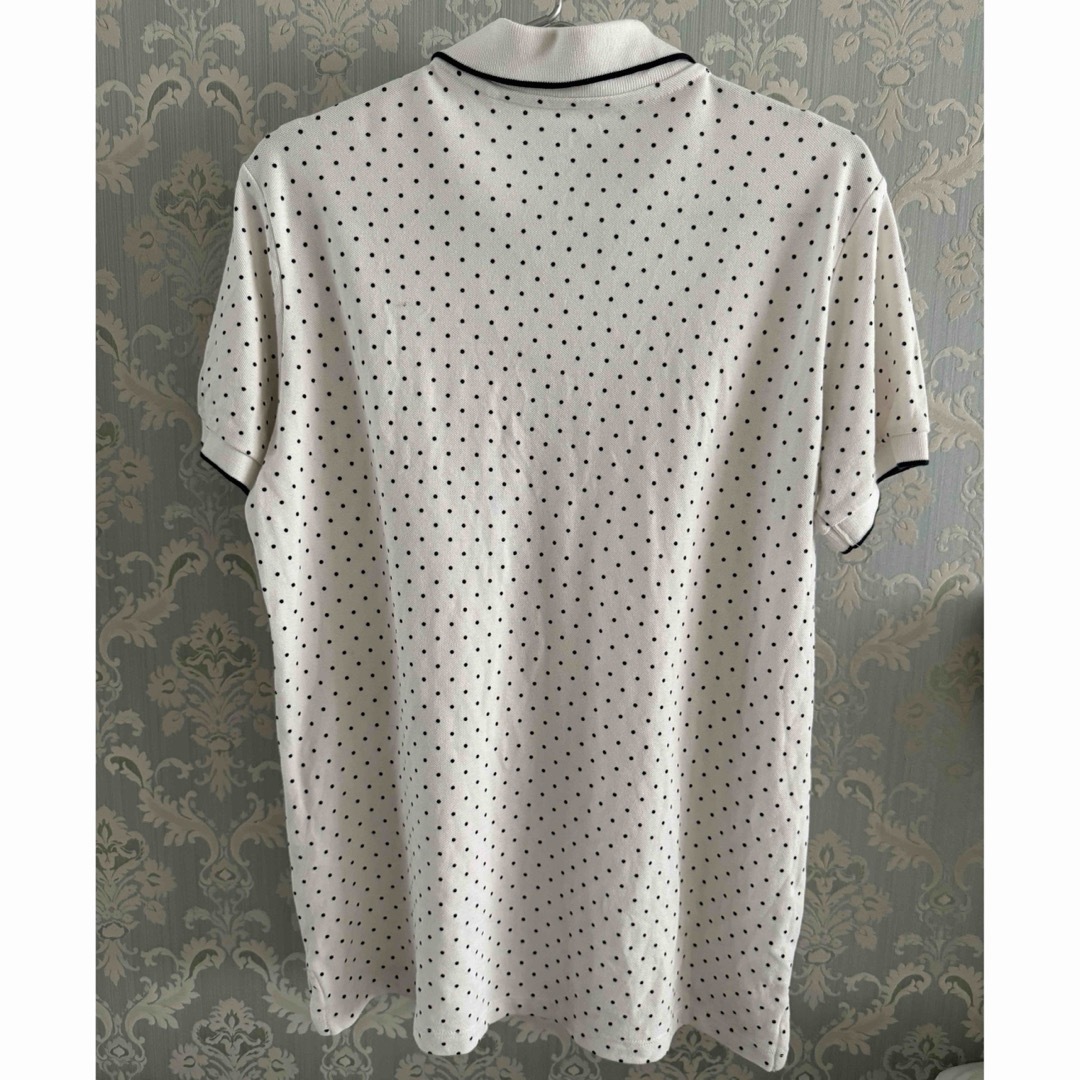 UNIQLO(ユニクロ)のUNIQLO ポロシャツ　Lサイズ　白　ホワイト レディースのトップス(ポロシャツ)の商品写真