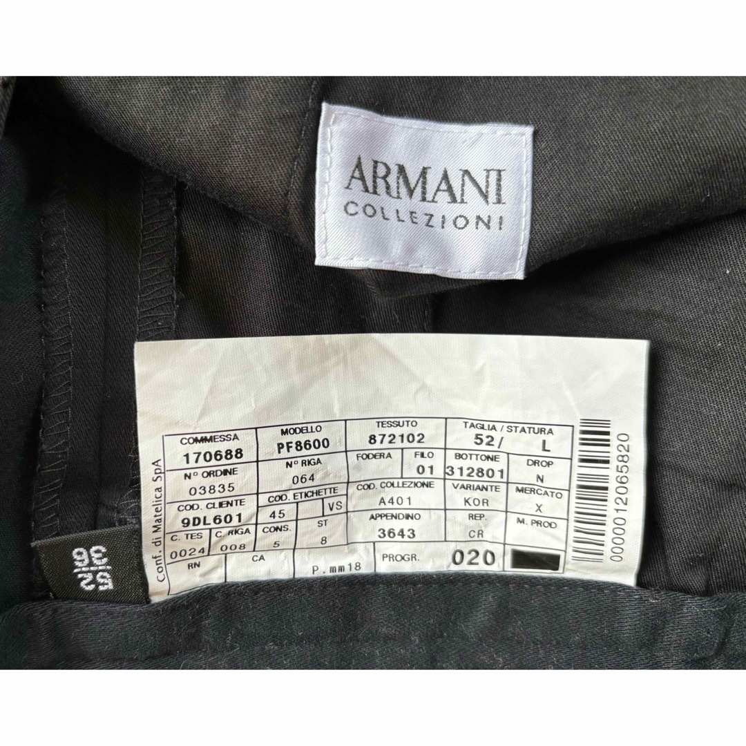 ARMANI COLLEZIONI(アルマーニ コレツィオーニ)のARMANI COLLEZIONI COTTON SLACKS SIZE 52 メンズのパンツ(スラックス)の商品写真