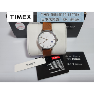 タイメックス(TIMEX)の【国内未発売】TIMEX x NYヤンキース限定ウォッチ　現地価格32,000円(記念品/関連グッズ)