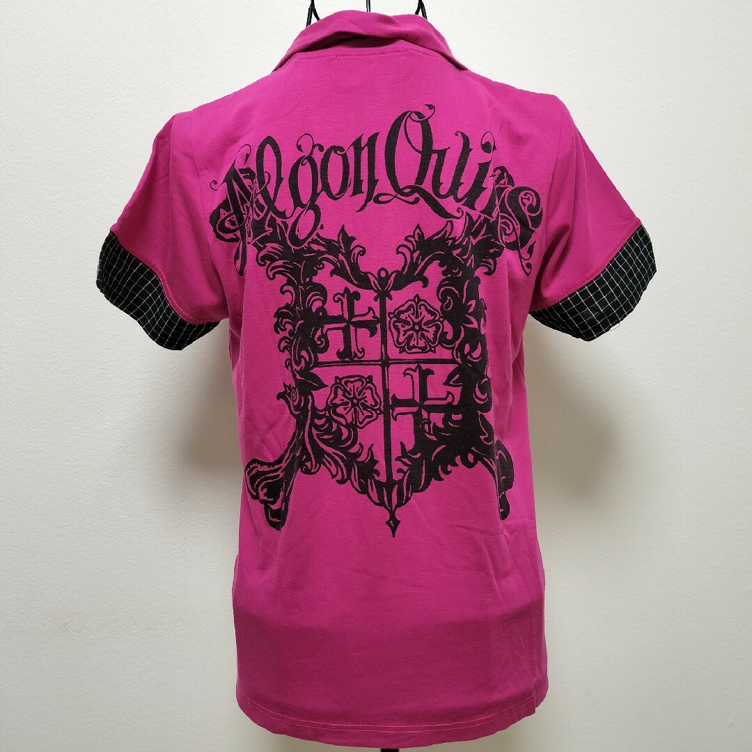 ALGONQUINS(アルゴンキン)のポロシャツ シャツ ALGONQUINS アルゴンキン レディース 個性派 レディースのトップス(シャツ/ブラウス(半袖/袖なし))の商品写真