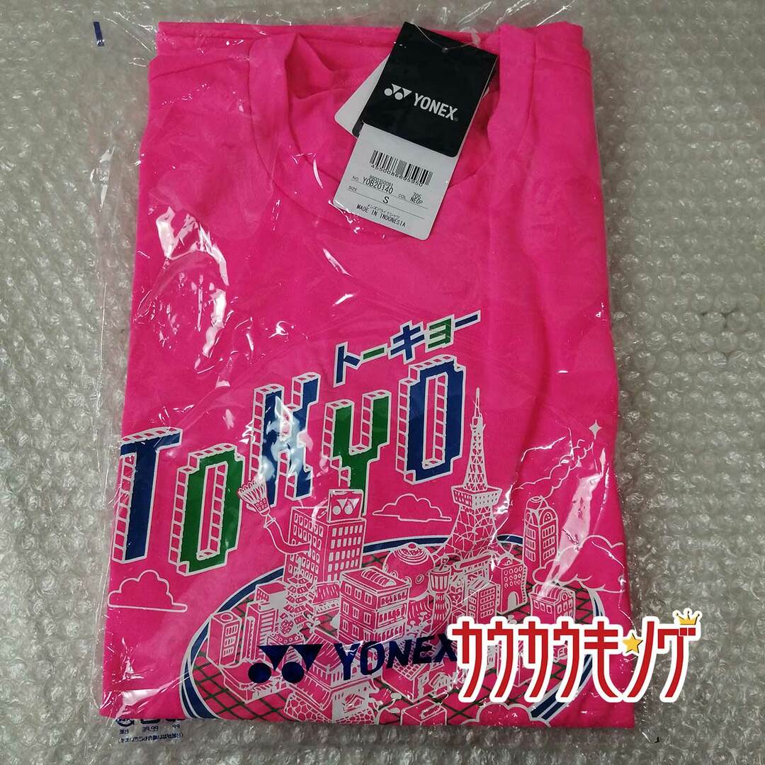 YONEX(ヨネックス)の【未使用】ヨネックス 2020年 記念 東京Ｔシャツ ピンク YOB20140 メンズ YONEX 限定 バドミントンウェア プラシャツ スポーツ/アウトドアのスポーツ/アウトドア その他(バドミントン)の商品写真