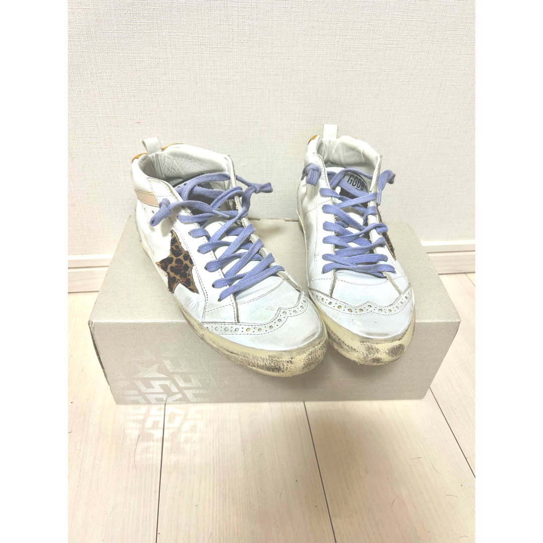 GOLDEN GOOSE(ゴールデングース)のGOLDEN GOOSE MID STAR レオパード柄37 レディースの靴/シューズ(スニーカー)の商品写真