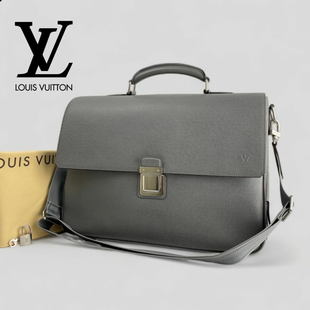 LOUIS VUITTON(ルイヴィトン)のほぼ未使用■ルイヴィトン■タイガ ヴァシリGM 2WAYビジネスバッグ グラシエ メンズのバッグ(ビジネスバッグ)の商品写真
