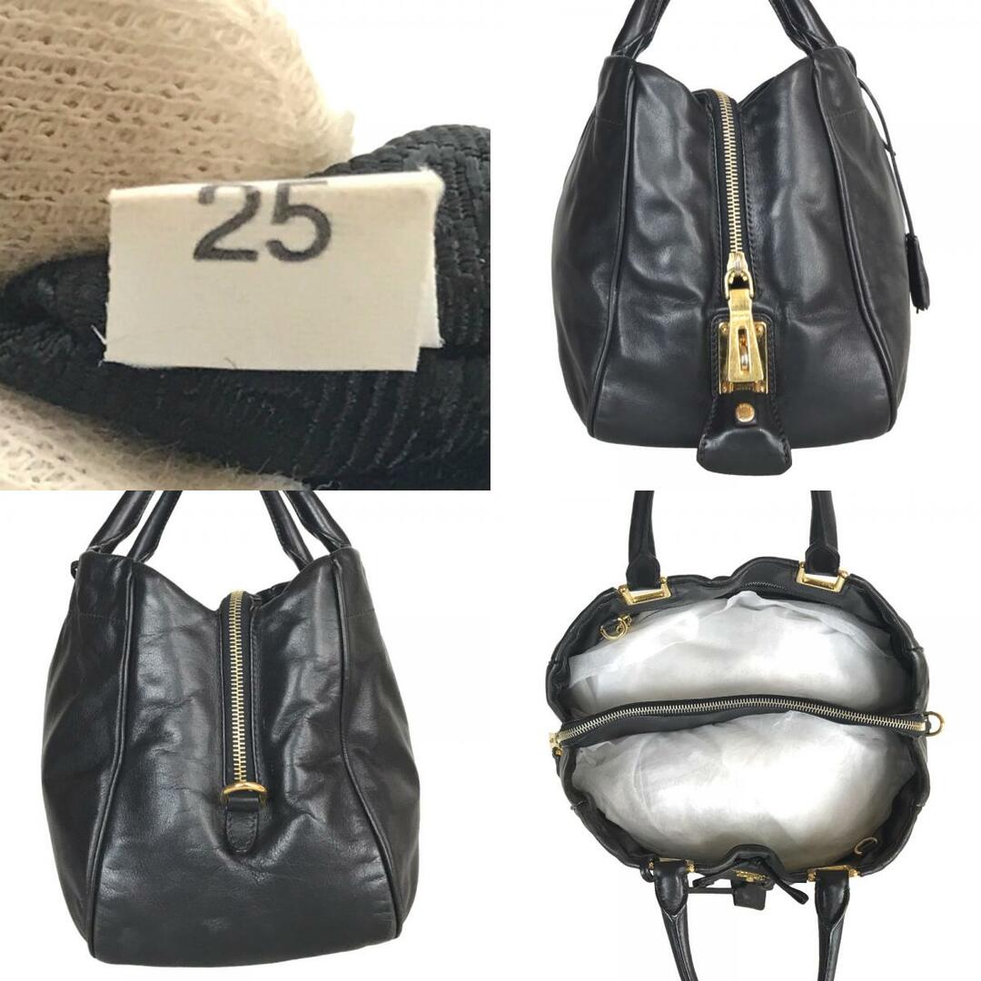 PRADA(プラダ)のPRADA プラダ ネロ リボン トートバッグ ハンドバッグ レディース カーフ ブラック 黒 BN2244 中古品【鑑定済】 レディースのバッグ(ハンドバッグ)の商品写真