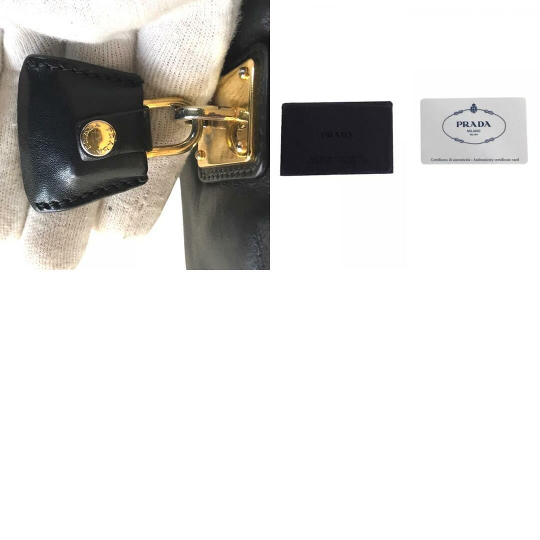 PRADA(プラダ)のPRADA プラダ ネロ リボン トートバッグ ハンドバッグ レディース カーフ ブラック 黒 BN2244 中古品【鑑定済】 レディースのバッグ(ハンドバッグ)の商品写真