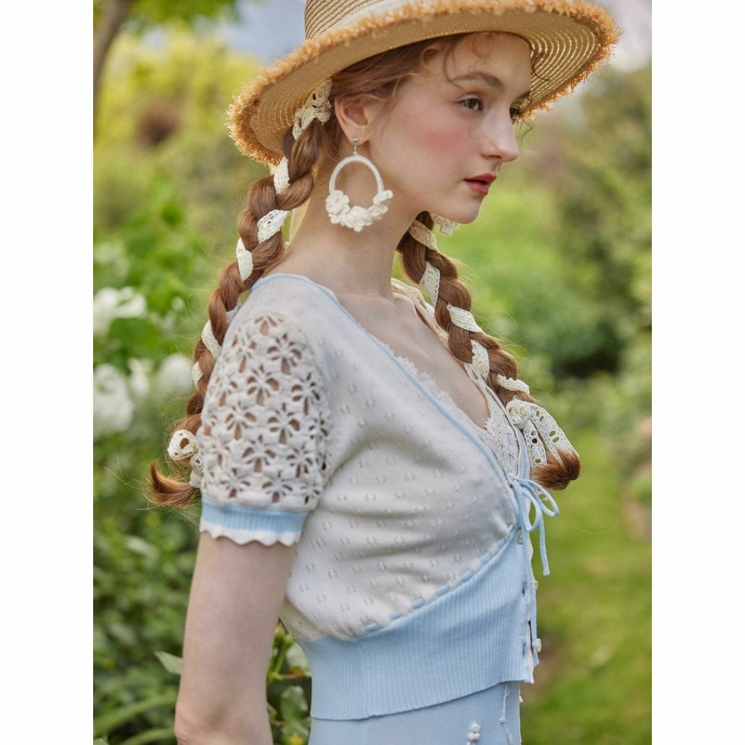 全信頼を寄せる SELF かぎ編み カーディガン フレンチ LaceMade - PORTRAIT カーディガン