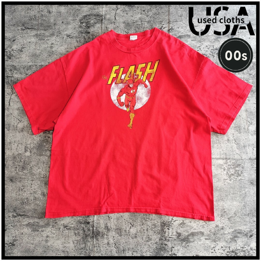 DC(ディーシー)の【C402】DCコミック フラッシュ 00s USA古着 半袖Tシャツカットソー メンズのトップス(Tシャツ/カットソー(半袖/袖なし))の商品写真