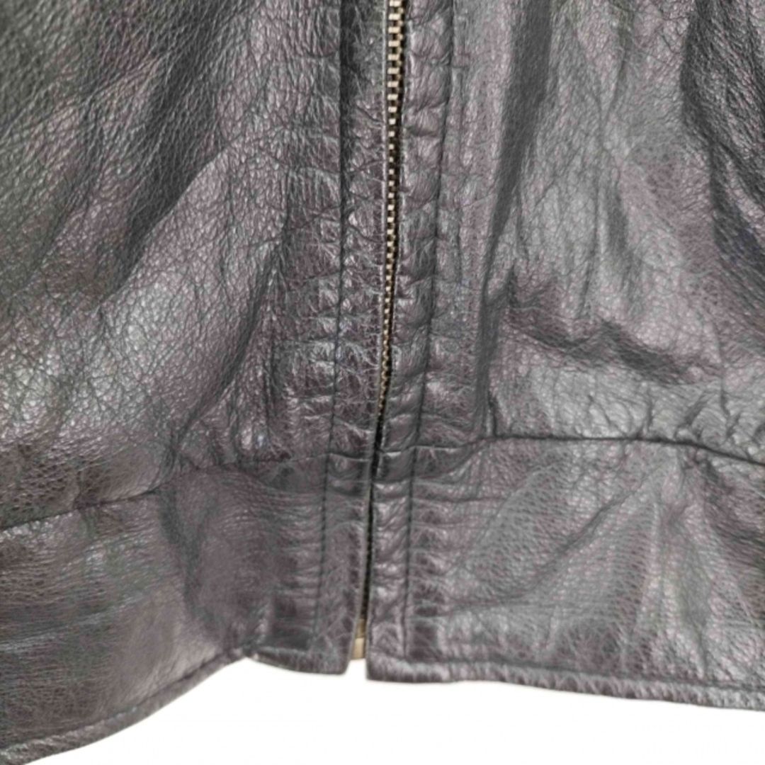 USED古着(ユーズドフルギ) バックキャラクターペイント レザーブルゾン メンズのジャケット/アウター(レザージャケット)の商品写真