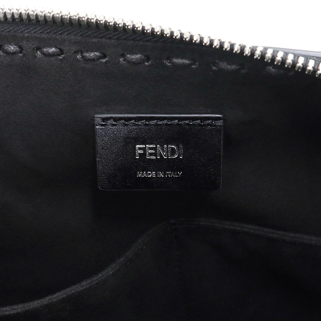FENDI(フェンディ)のフェンディ セレリア ダッフルバッグ ミディアム トラベル ボストンバッグ カーフスキン レザー ブラック 黒 シルバー金具 7VV161 FENDI（新品・未使用品） メンズのバッグ(ボストンバッグ)の商品写真