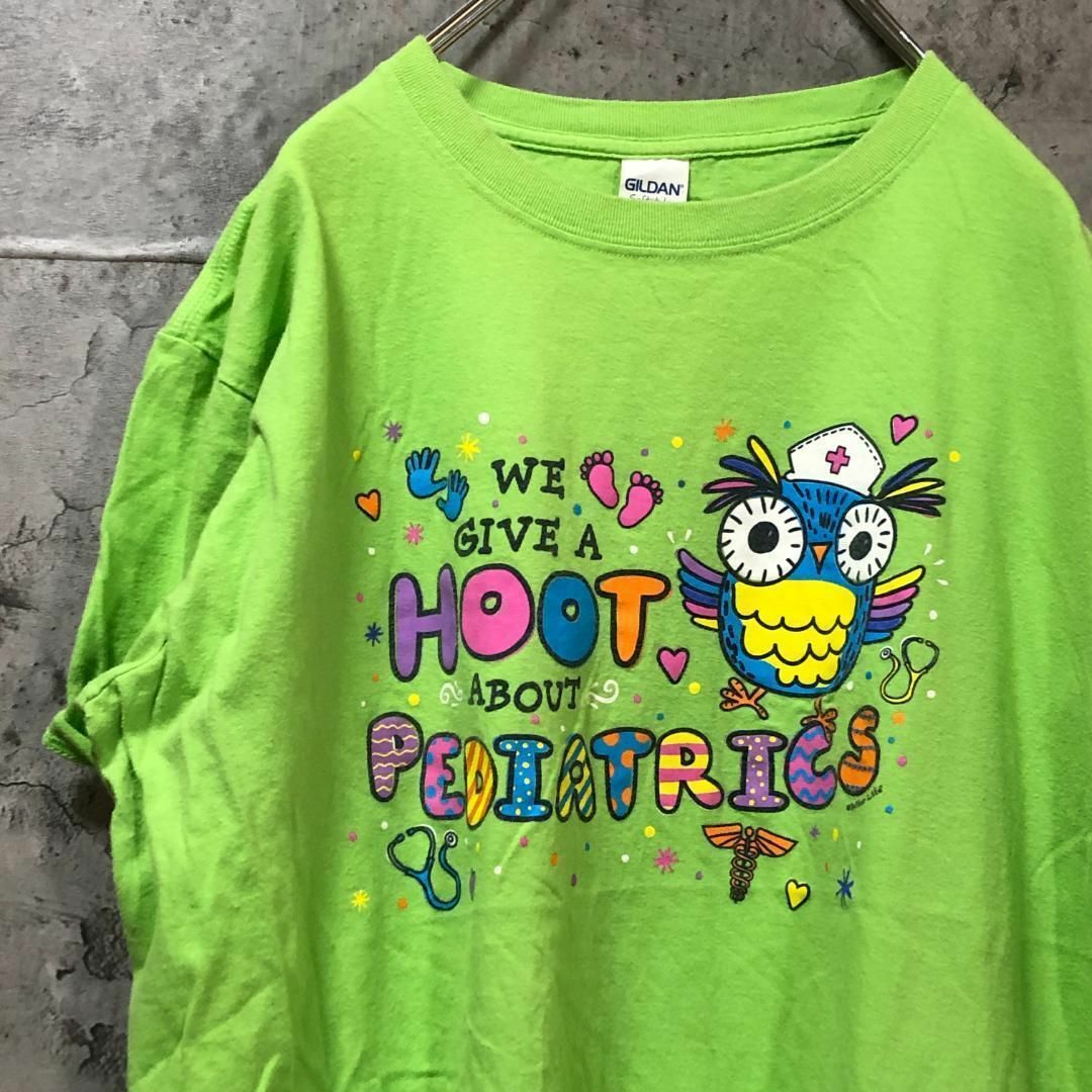 HOOT PEDIATRICS ふくろう カラフル アニマル Tシャツ メンズのトップス(Tシャツ/カットソー(半袖/袖なし))の商品写真