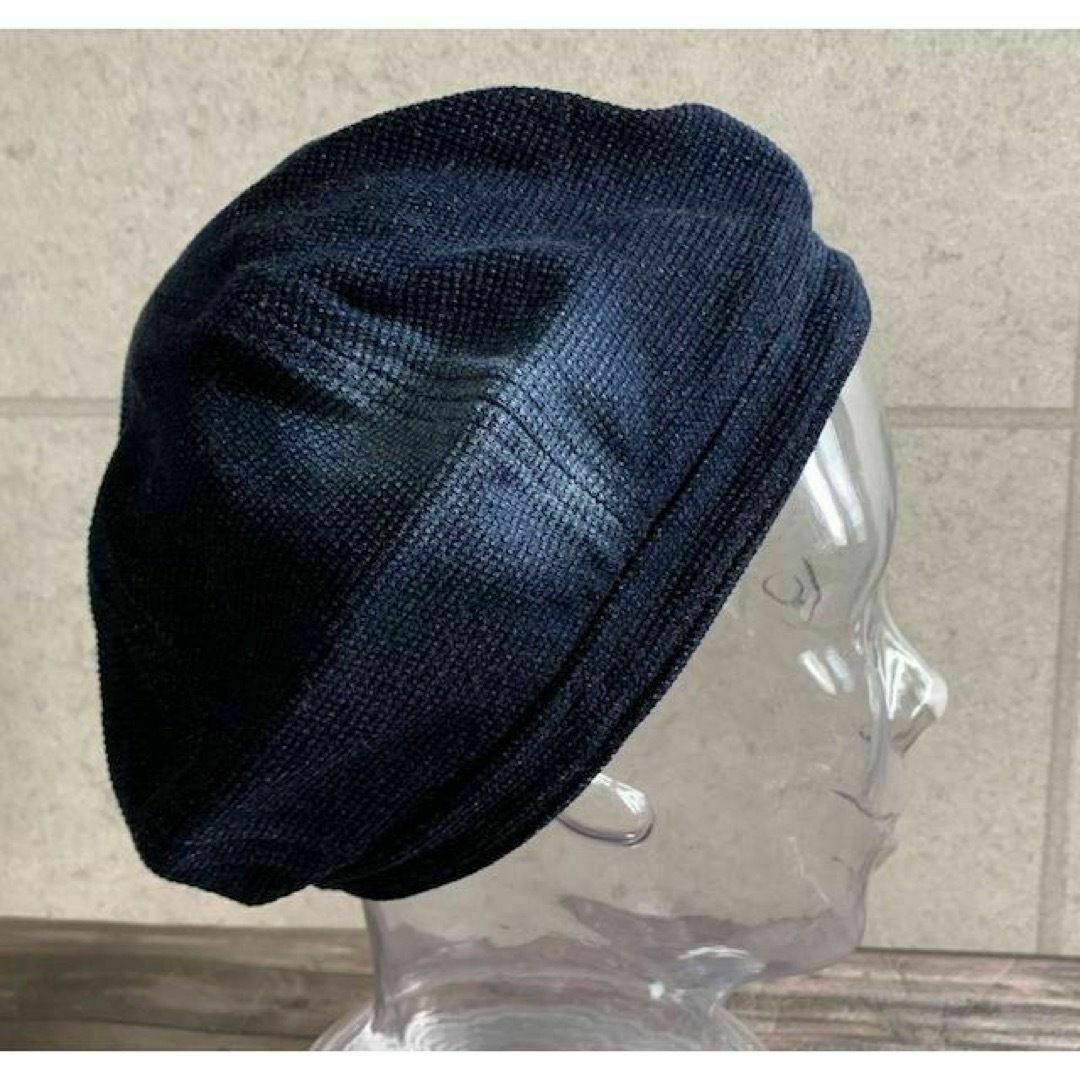 送料込 帽子 ベレー デニム ブリーチ ベレー帽 オールシーズン シンプル N メンズの帽子(ハンチング/ベレー帽)の商品写真