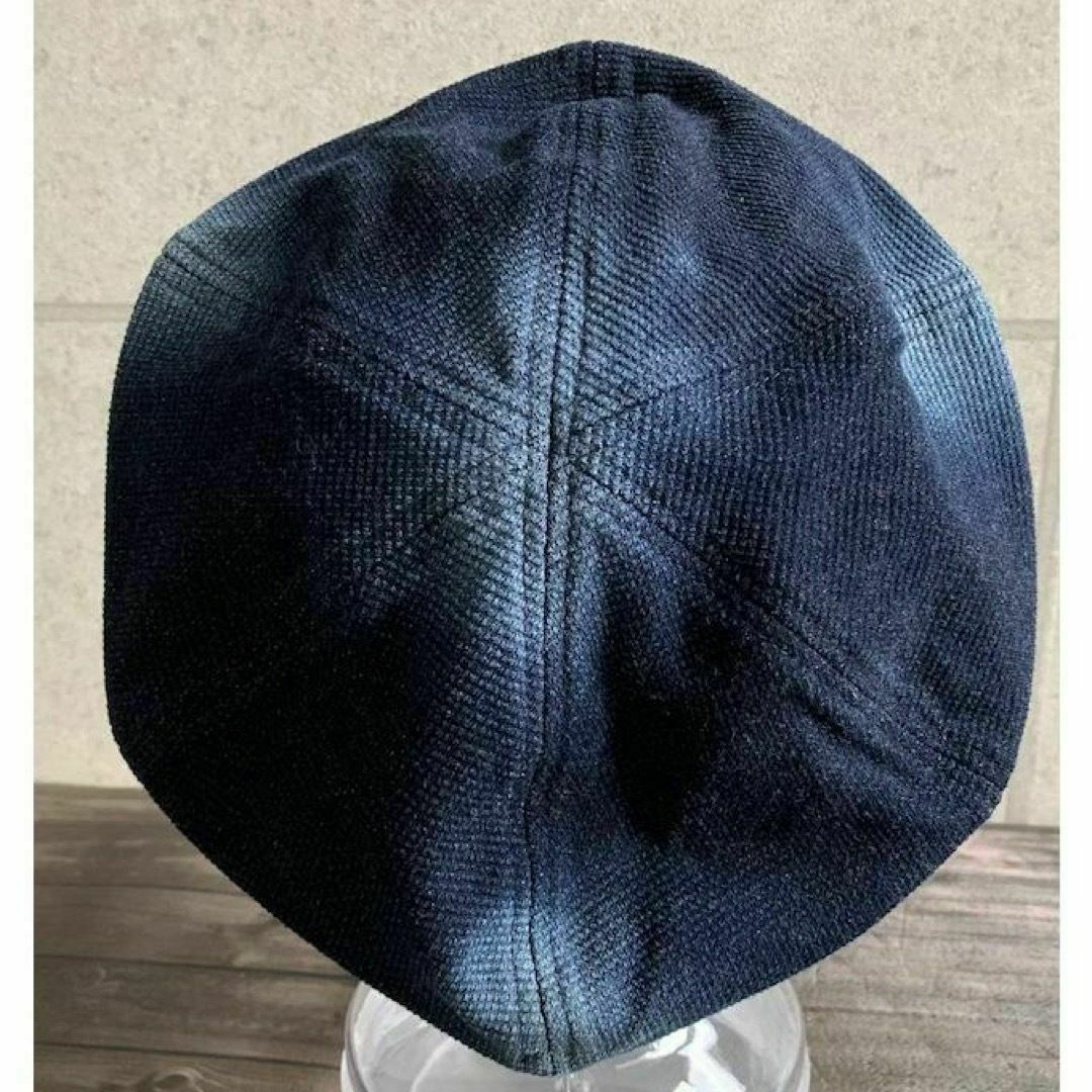 送料込 帽子 ベレー デニム ブリーチ ベレー帽 オールシーズン シンプル N メンズの帽子(ハンチング/ベレー帽)の商品写真