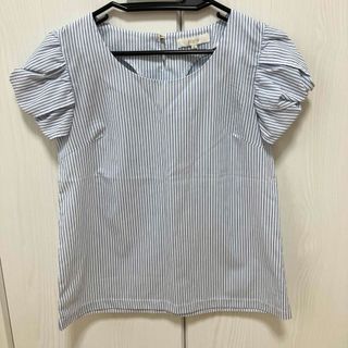 グローブ(grove)のgrove ストライプ トップス 半袖 M(Tシャツ/カットソー(半袖/袖なし))