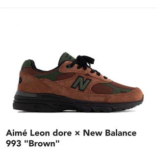 ニューバランス(New Balance)のAimé Leon dore × New Balance 993 "Brown"(スニーカー)