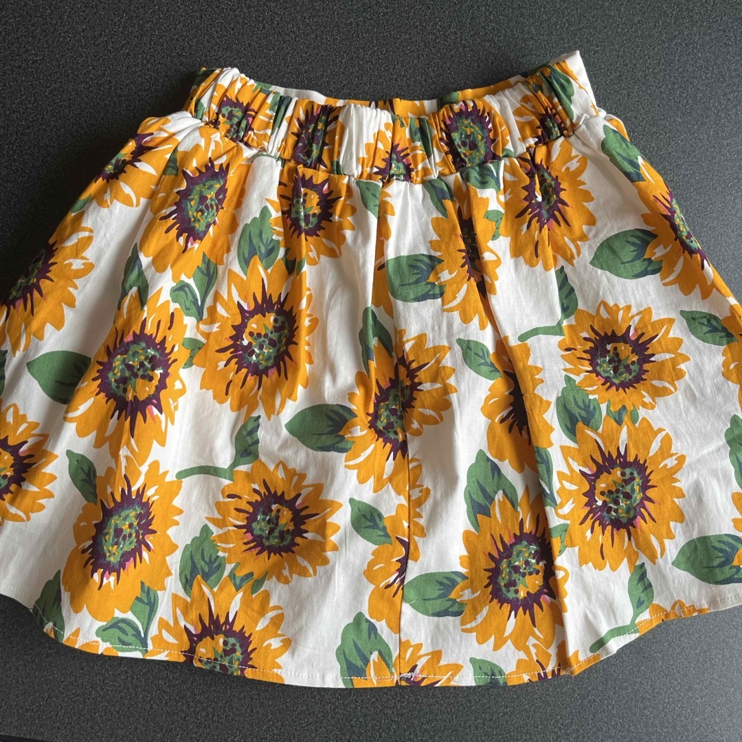 韓国 夏服 ひまわり柄 ビスチェ スカート レディースのスカート(ミニスカート)の商品写真
