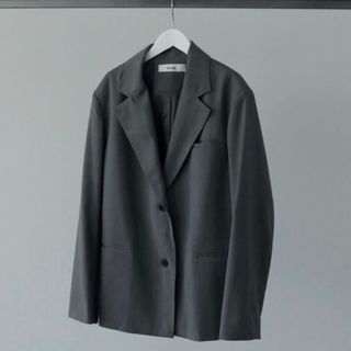 anuke Twill Over Jacket チャコールグレー　38(テーラードジャケット)