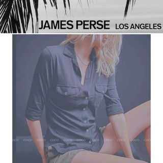 ジェームスパース(JAMES PERSE)の新品◆James Perse シアースラブサイドパネル　コットンシャツ(シャツ/ブラウス(長袖/七分))