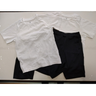 ユニクロ(UNIQLO)のユニクロ 双子コーデ スポーツウェア上下セット 120(Tシャツ/カットソー)