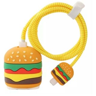 iPhone 充電器カバー ハンバーガー おもちゃ