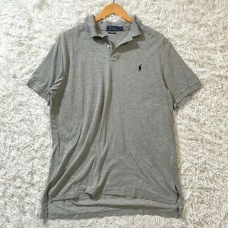 ポロラルフローレン(POLO RALPH LAUREN)の☆美品 ゆったり☆ポロラルフローレン ポロシャツ XL グレー アメカジ 近年(ポロシャツ)