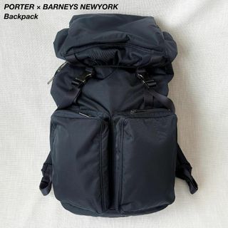 ポーター(PORTER)の美品 ポーター×バーニーズ リュック バックパック 軽量 A4/PC収納 紺(バッグパック/リュック)