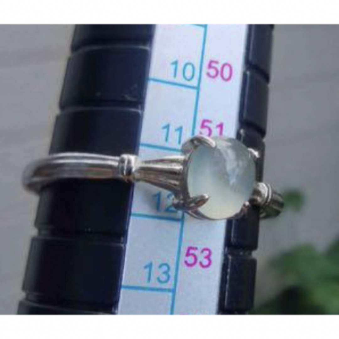 天然　エメラルド　ヒスイ　開口　指輪　リング レディースのアクセサリー(リング(指輪))の商品写真