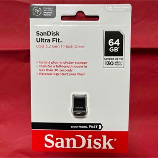 SanDisk - Sandisk USBメモリ Ultra Fit 64gb