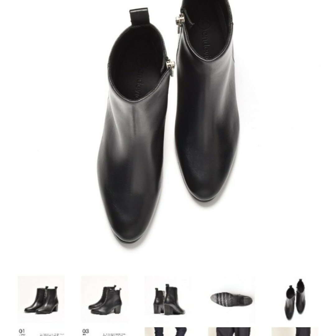 endevice (エンデヴァイス)のZOZO エンデヴァイス　ショートブーツ　ハイヒール　25.0　ブラック メンズの靴/シューズ(ドレス/ビジネス)の商品写真