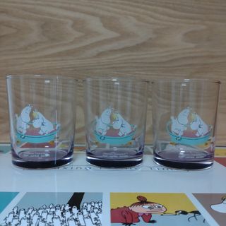 MOOMIN - ムーミン カラーボトムグラス ３個セット   一番くじＥ賞