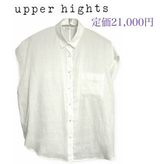 アッパーハイツ(upper hights)の定価21,000円❤upper hights✨フレンチスリーブシャツ(シャツ/ブラウス(半袖/袖なし))