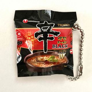 食品ガチャ 袋麺ミニチュアチャームコレクション 辛ラーメンフィギュアキーホルダー(キーホルダー)