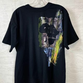 半袖Ｔシャツ　サイズＸＬ　ウガンダロゴ　コットンシャツ　メンズ　古着(Tシャツ/カットソー(半袖/袖なし))