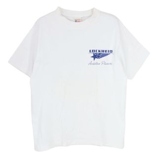 バズリクソンズ(Buzz Rickson's)のBuzz Rickson's バズリクソンズ LOCKHEED バックプリント クルーネック 半袖 Tシャツ ホワイト系 S【中古】(シャツ)