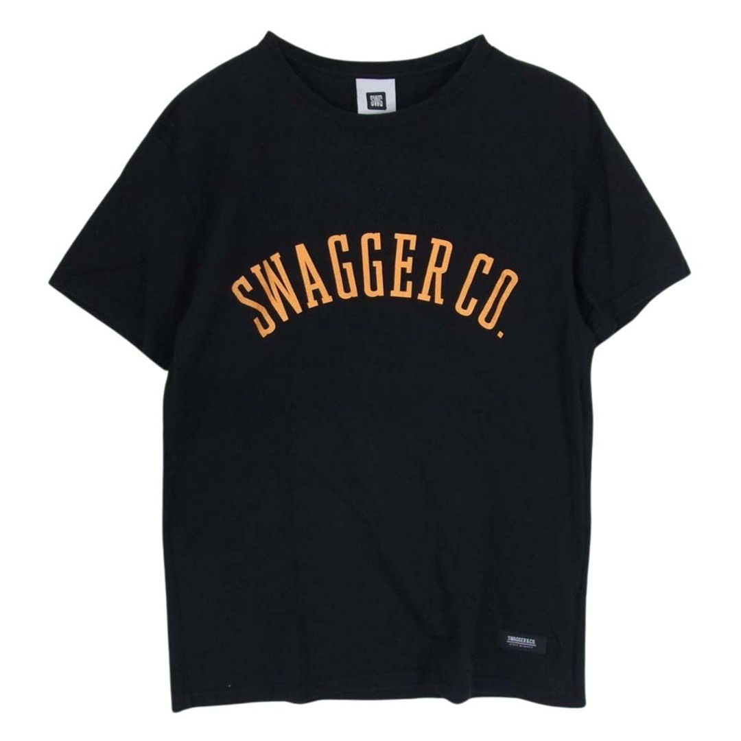 SWAGGER(スワッガー)のSWAGGER スワッガー Ｔシャツ SWGT-2999 ロゴ プリント Tシャツ 半袖 ブラック系 L【中古】 メンズのトップス(シャツ)の商品写真