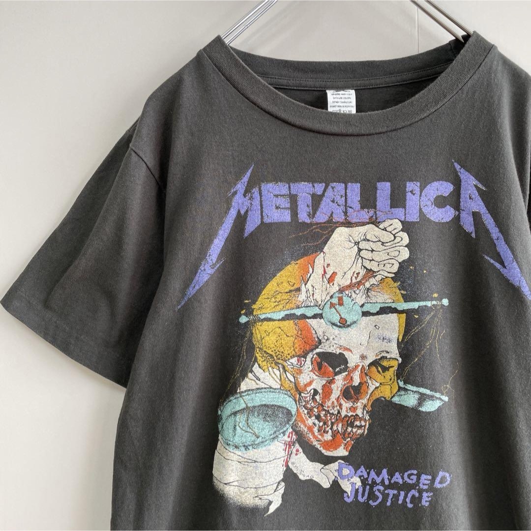 VINTAGE(ヴィンテージ)の【ツラ抜群◎】METALICAメタリカビックロゴ古着バンドTシャツ黒ストリート メンズのトップス(Tシャツ/カットソー(半袖/袖なし))の商品写真