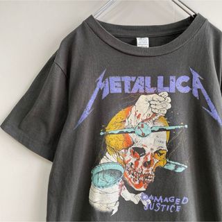 VINTAGE - 【ツラ抜群◎】METALICAメタリカビックロゴ古着バンドTシャツ黒ストリート