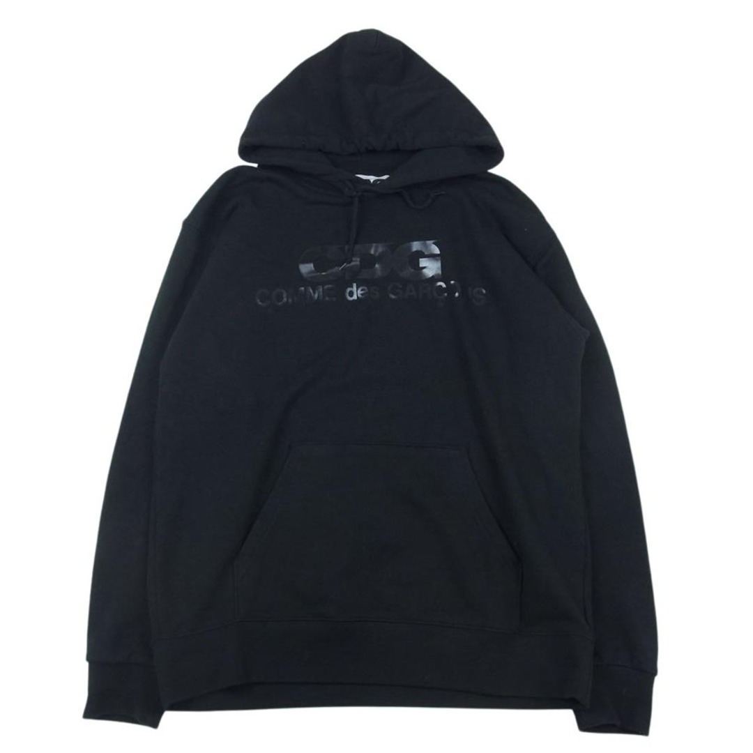 COMME des GARCONS(コムデギャルソン)のCOMME des GARCONS コムデギャルソン SZ-T003 AD2019 CDG シーディージー ロゴ プルオーバー パーカー ブラック系 XL【中古】 メンズのトップス(パーカー)の商品写真