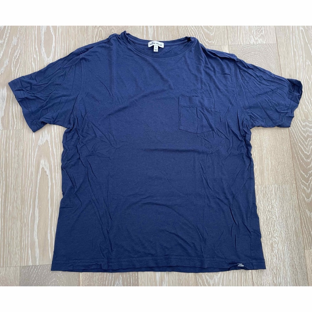 Peter Millar (ピーターミラー) ブルー Tシャツ L メンズのトップス(Tシャツ/カットソー(半袖/袖なし))の商品写真