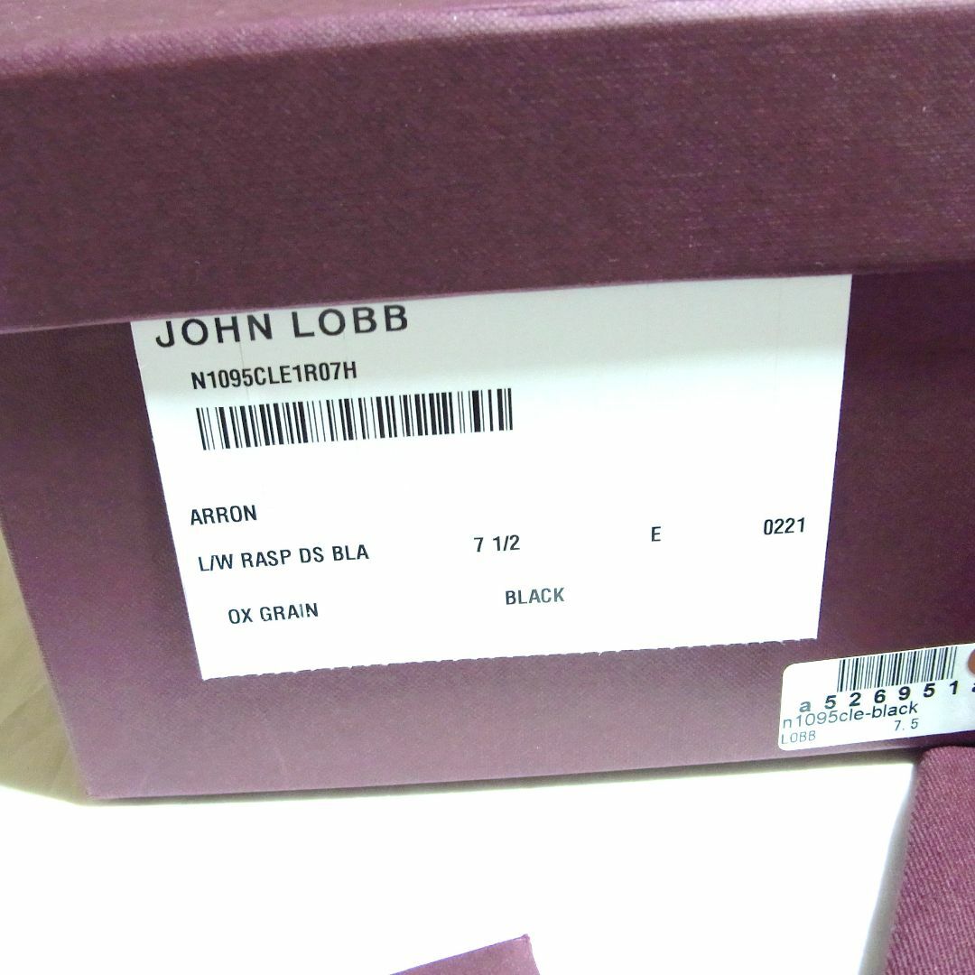 JOHN LOBB(ジョンロブ)の未使用 ジョンロブ ARRON アロン ダービー シューズ 7.5 E 0221 メンズの靴/シューズ(ドレス/ビジネス)の商品写真