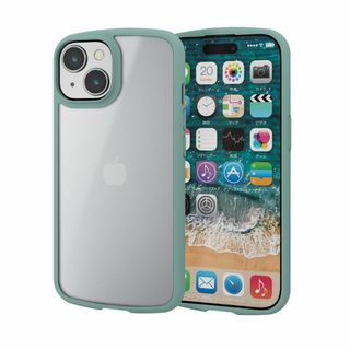 【色: グリーン】エレコム iPhone15 ケース TOUGH SLIM LI(その他)