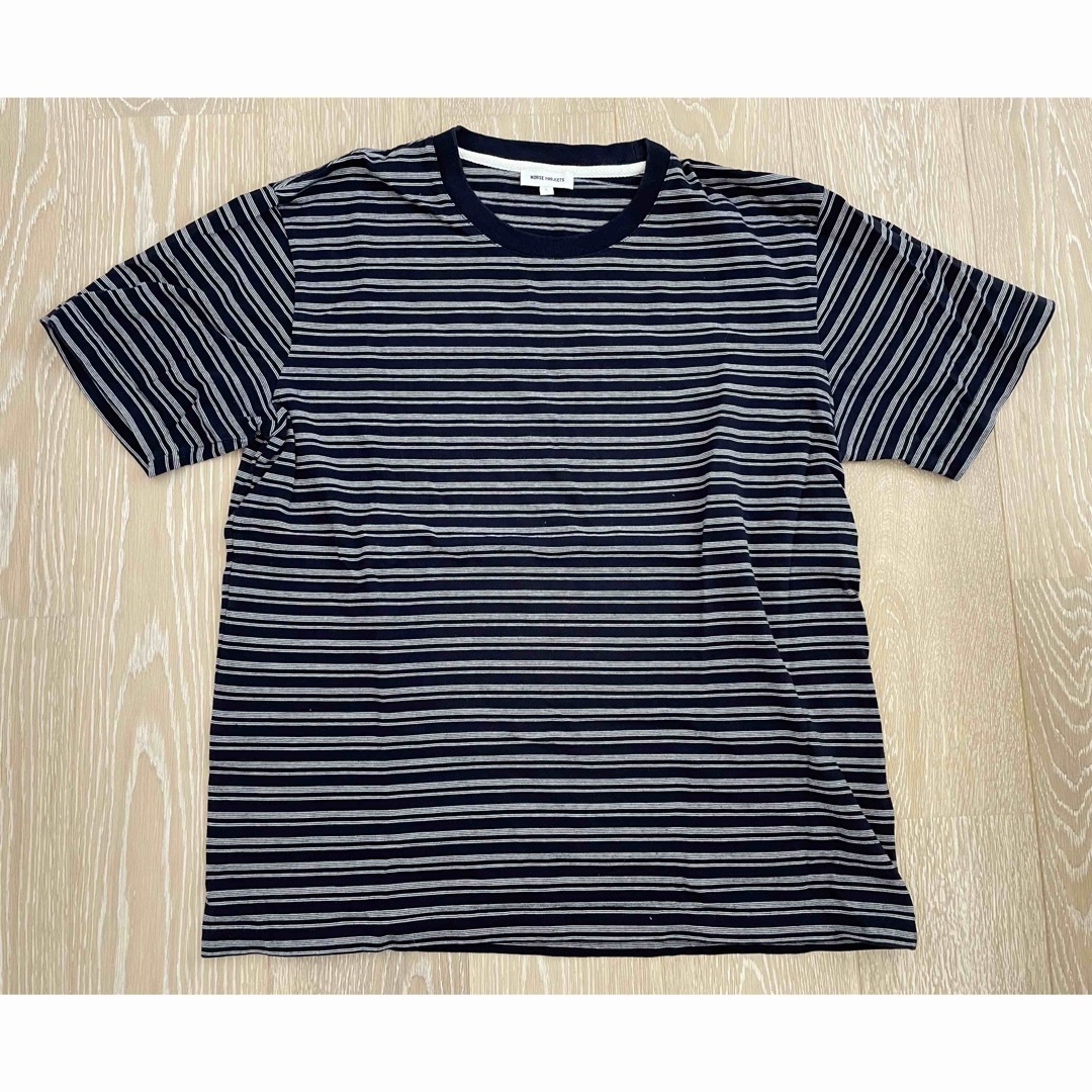 NORSE PROJECTS(ノースプロジェクツ)のNorse Projects (ノースプロジェクツ) ストライプ Tシャツ L メンズのトップス(Tシャツ/カットソー(半袖/袖なし))の商品写真