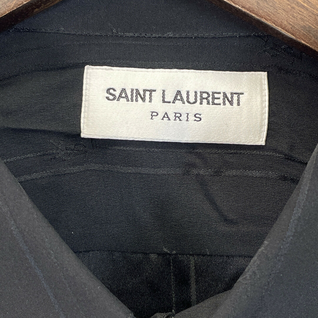 Saint Laurent(サンローラン)のサンローランパリ 23SS ブラック 601070 YSL 半袖開襟シャツ 38 メンズのトップス(その他)の商品写真