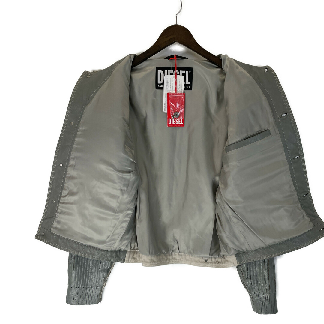 DIESEL(ディーゼル)のディーゼル グレー L-BAS ダメージ加工 パッチワーク ジャケット L メンズのジャケット/アウター(その他)の商品写真