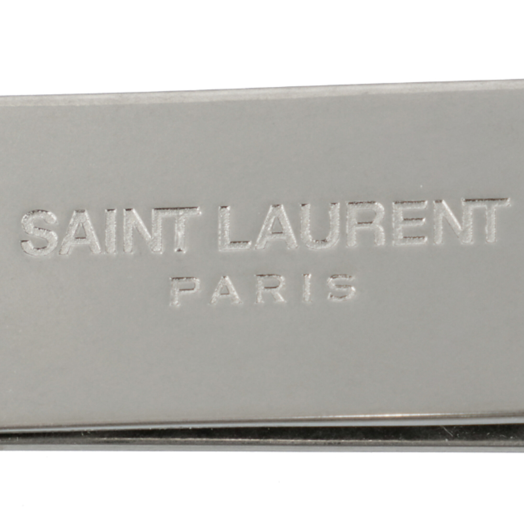 Saint Laurent(サンローラン)のサンローラン/SAINT LAURENT 札入れ メンズ YSL KEYRING ID マネークリップ NIKEL OXIDE 485362-J160E-8102 _0410ff メンズのファッション小物(その他)の商品写真